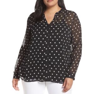 Kut from the Kloth Jasmine Roll Sleeve Top